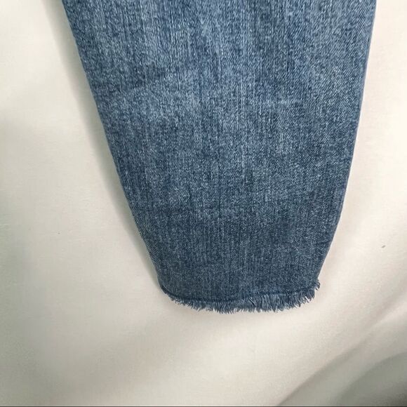 Levi’s Wedgie Skinny Jeans Button Fly Frayed hem blue jeans - Picture 13 of 15
